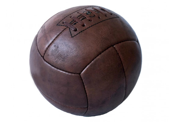 Ballon de foot en cuir véritable