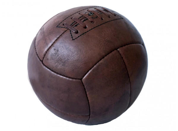 Ballon de foot en cuir véritable