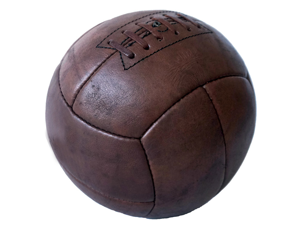 Ballon de foot réplique des années 70 personnalisable en cuir - All sport  vintage