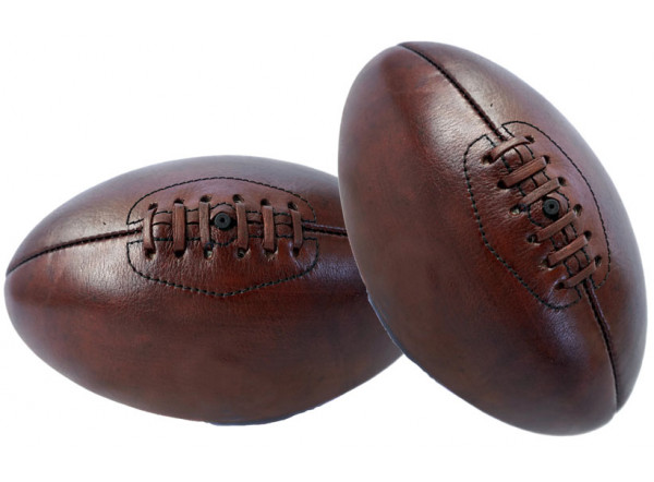 Mini-ballon rugby Old School Leather