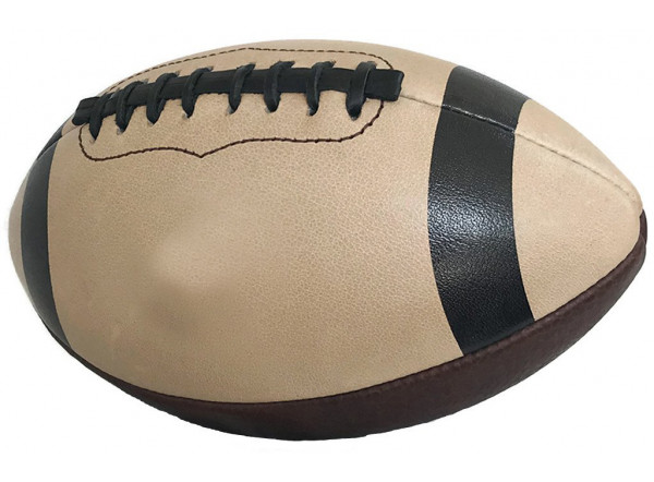 Ballon rugby cuir vintage