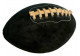 Ballon de rugby en daim noir