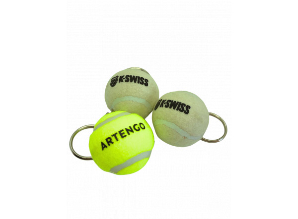 Porte-clés balle de tennis publicitaire