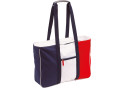 Sac de plage bleu blanc rouge personnalisé