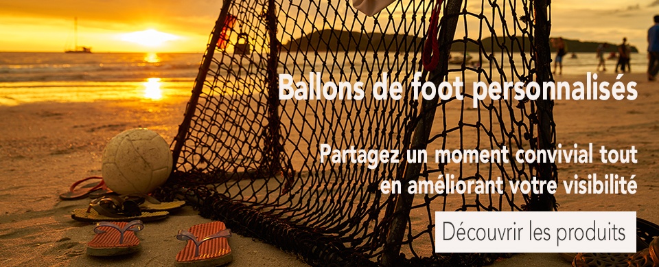 Ballon de foot publicitaire